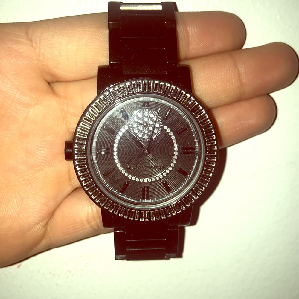 Vince Camuto Black Sparkly Watch